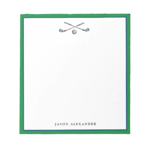 Personalised Golfer Notepad