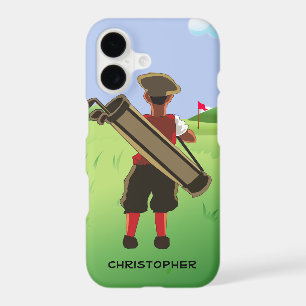 Personalised golfer on golf course