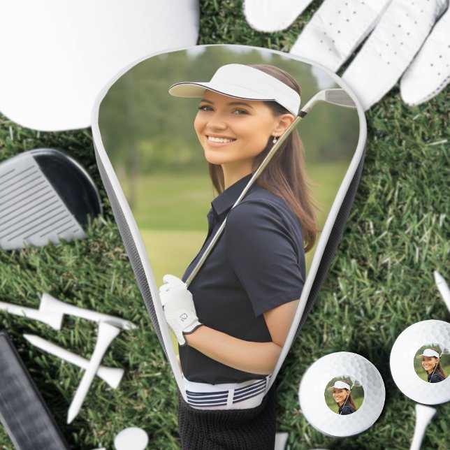 Personalised Golfer Photo Golf Head Cover (Create your Own Photo Golf Head Cover )