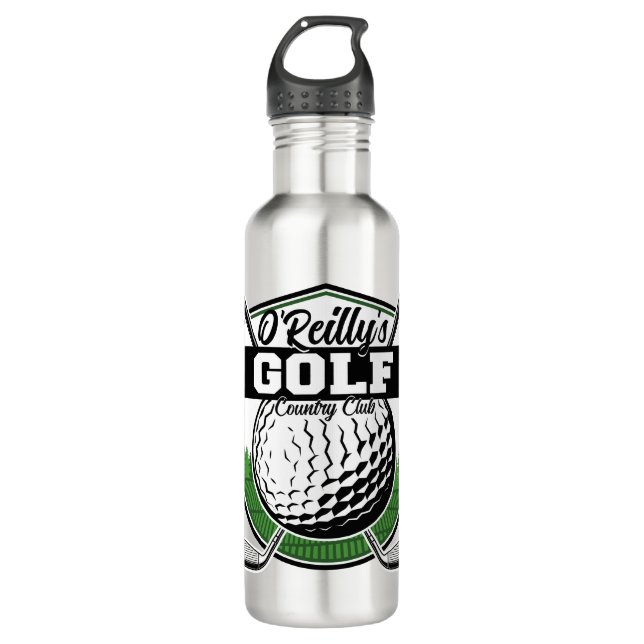 Personalised Golfer Player Pro Golf Country Club  710 Ml Water Bottle (Front)