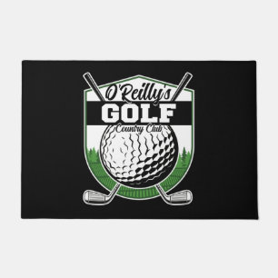 Personalised Golfer Player Pro Golf Country Club  Doormat