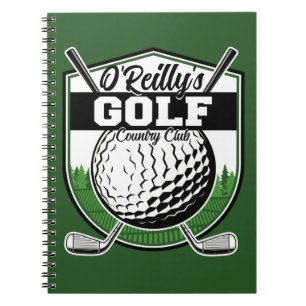 Personalised Golfer Player Pro Golf Country Club  Notebook