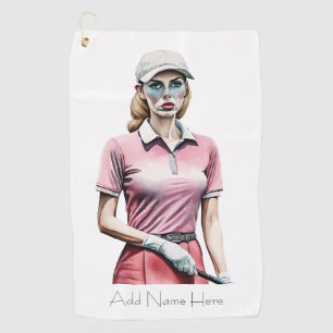 Personalised Golfer's Golf Towel