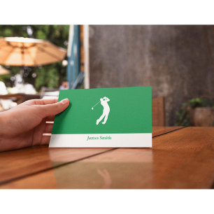Personalised Golfer's Notecard or Stationery