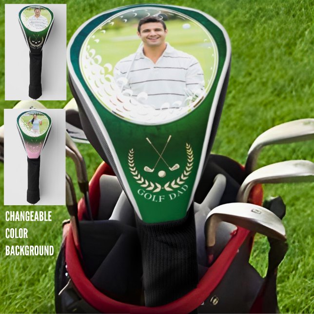 Personalised Golfing Photo Driver Cover, White Golf Head Cover (Creator Uploaded)
