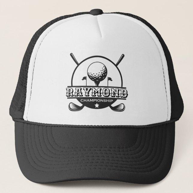 Personalised Golfing  Trucker Hat (Front)
