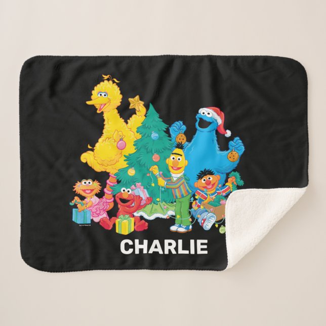 Personalised Gonger Sherpa Blanket (Front (Horizontal))