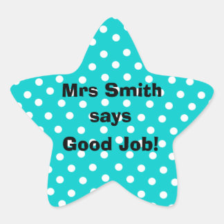 Personalised Good Job Teacher stickers