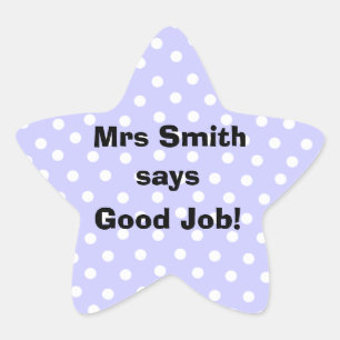 Personalised Good Job Teacher stickers