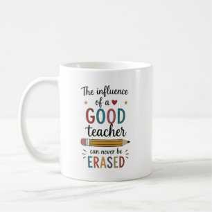 Personalised Good Teacher Appreciation Quote Coffee Mug