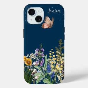 Personalised Gorgeious Watercolour "Midnight" iPhone 15 Case