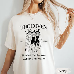 Personalised Goth Bachelorette Halloween Party T-Shirt