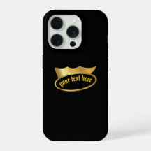 Personalised Gothic Gold Crown Phone Case