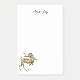 Personalised Gothic Griffin Renaissance Dragon Post-it Notes