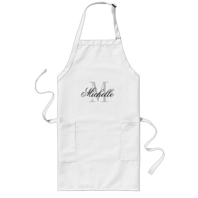 Personalised gourmet kitchen apron for men | women (Front)