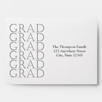 Personalised GRAD Envelope in Silver