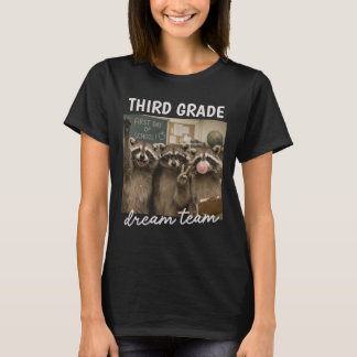 Personalised Grade Level Racoon Dream Team T-Shirt