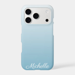 Personalised gradient ombre angel blue