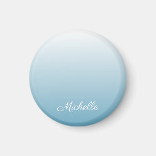 Personalised gradient ombre angel blue magnet