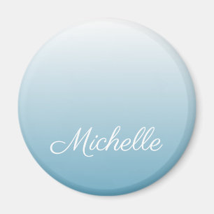 Personalised gradient ombre angel blue magnet