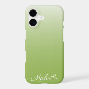 Personalised gradient ombre greenery green