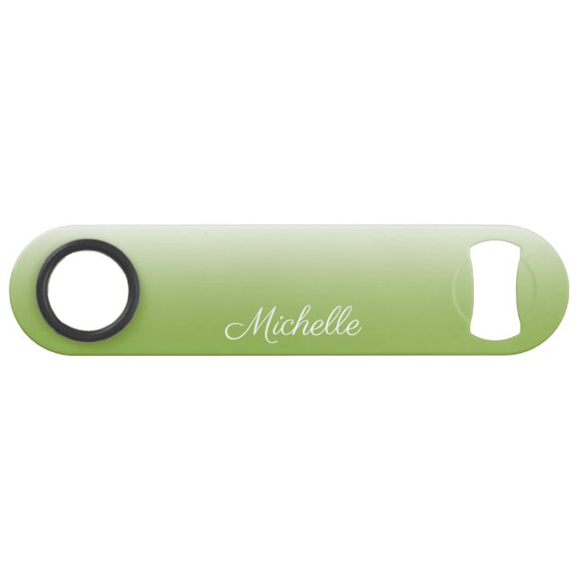 Personalised gradient ombre greenery green (Front (Horizontal))