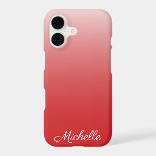 Personalised gradient ombre red