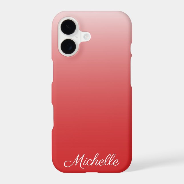 Personalised gradient ombre red (Back)
