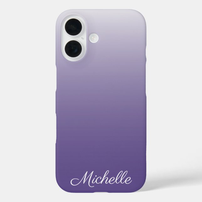 Personalised gradient ombre Ultra Violet Case-Mate iPhone Case (Back)