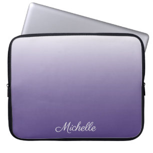 Personalised gradient ombre Ultra Violet Laptop Sleeve