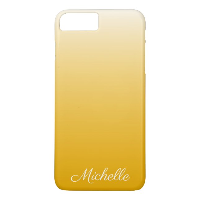 Personalised gradient ombre yellow Case-Mate iPhone case (Back)