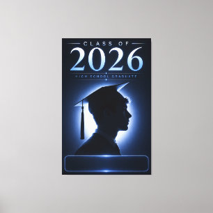 Personalised Graduate 2026 Keepsake Gift Canvas Print