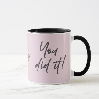 Personalised Graduate Mug – Elegant Script Style