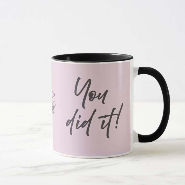 Personalised Graduate Mug – Elegant Script Style (Right)