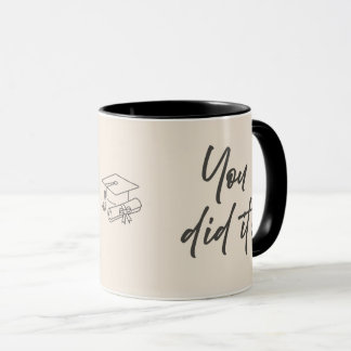 Personalised Graduate Mug – Elegant Script Style