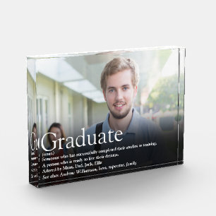 Personalised Graduate Photo Definition Quote Block