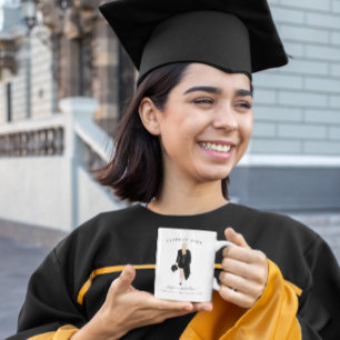 Personalised Graduate Watercolor Girl Coffee Mug