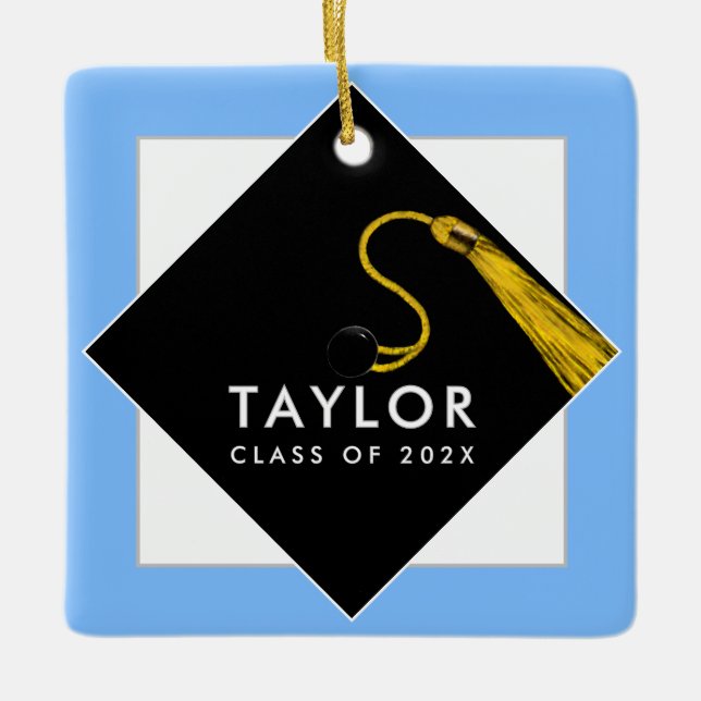 Personalised Graduation 2025 Gift Ceramic Ornament (Front)