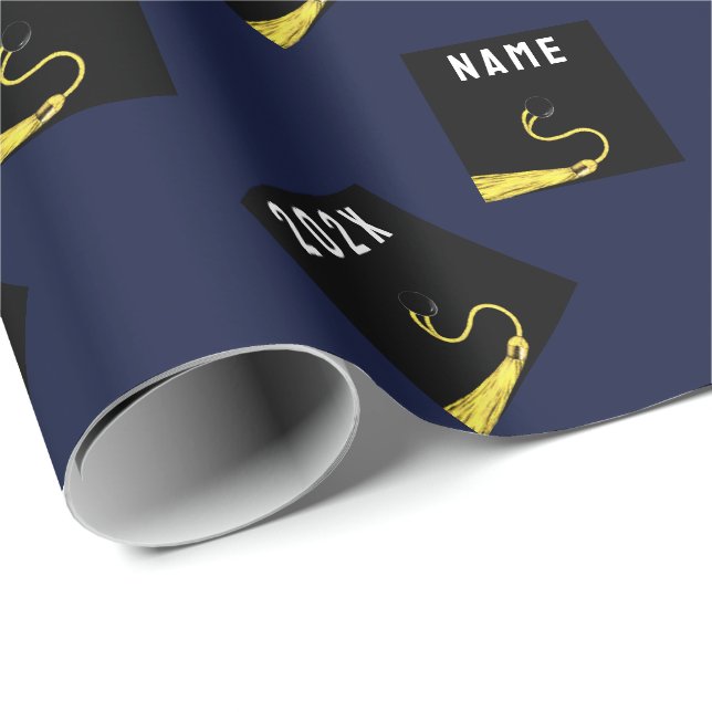 Personalised Graduation 2025 Gift Wrapping Paper (Roll Corner)