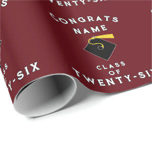 Personalised Graduation 2026 Gift Wrapping Paper