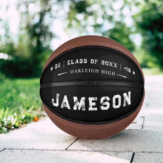 Personalised Graduation Athlete Keepsake Mini Basketball (Creator Uploaded)