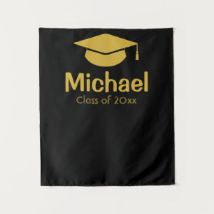 Personalised Graduation Backdrop Class of 2022 Tapestry
