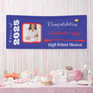 Personalised Graduation Banner Photo, Name 2025