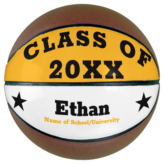 Personalised Graduation Basketball (Front)
