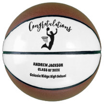 Personalised Graduation Basketball, Graduate Gift