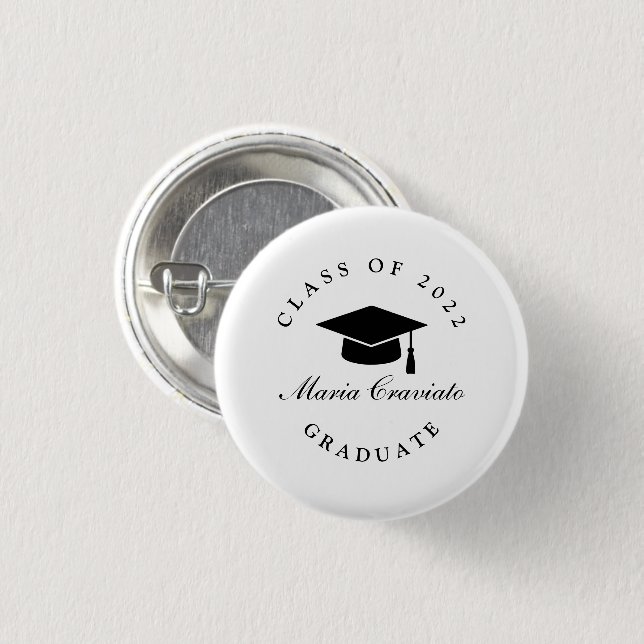 Personalised Graduation Button (Front & Back)