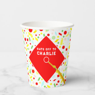 Personalised Graduation Confetti Paper Cups