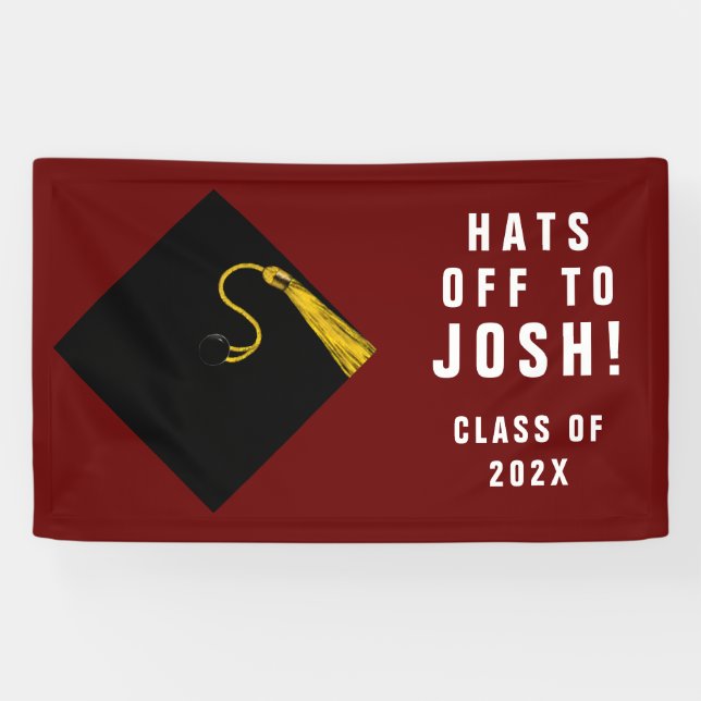 Personalised Graduation Congrats Banner (Horizontal)