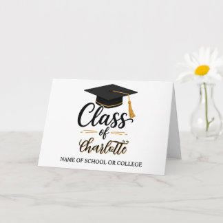 Personalised Graduation  – Congrats Graduate Name Card