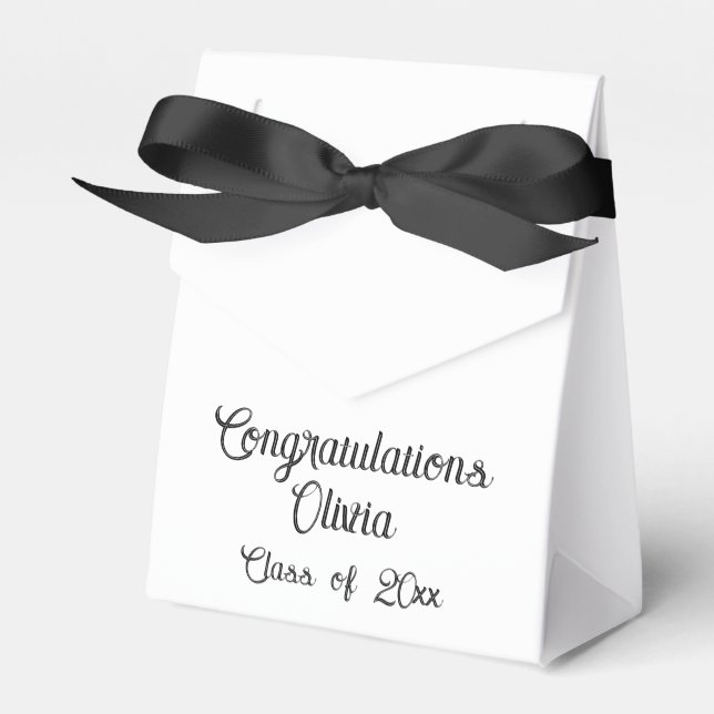 Personalised Graduation Favour Boxes (Front Side)